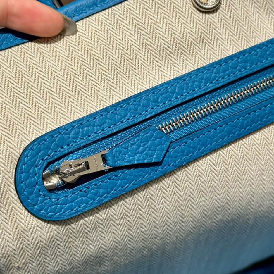 Blue Hermes Garden Party 30 Bag - Image 6
