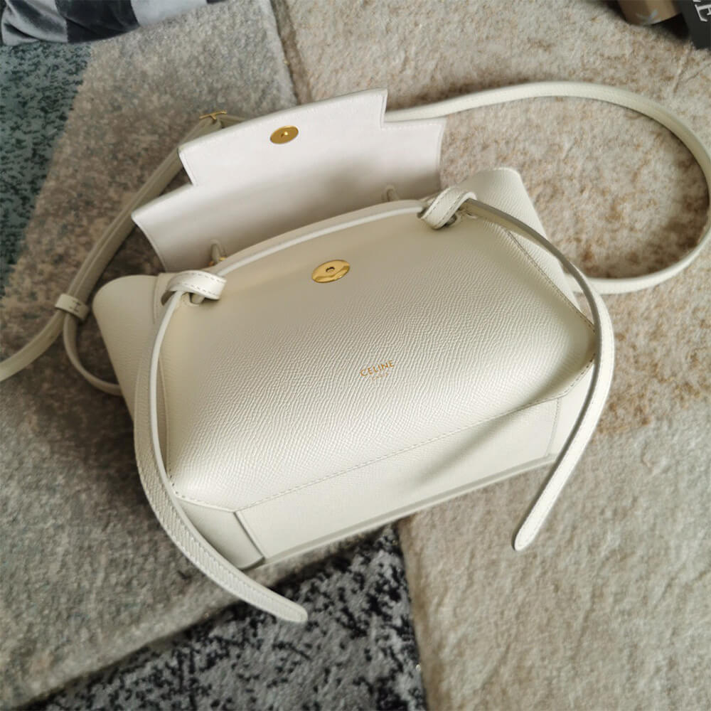 White CELINE NANO BELT BAG - Image 6