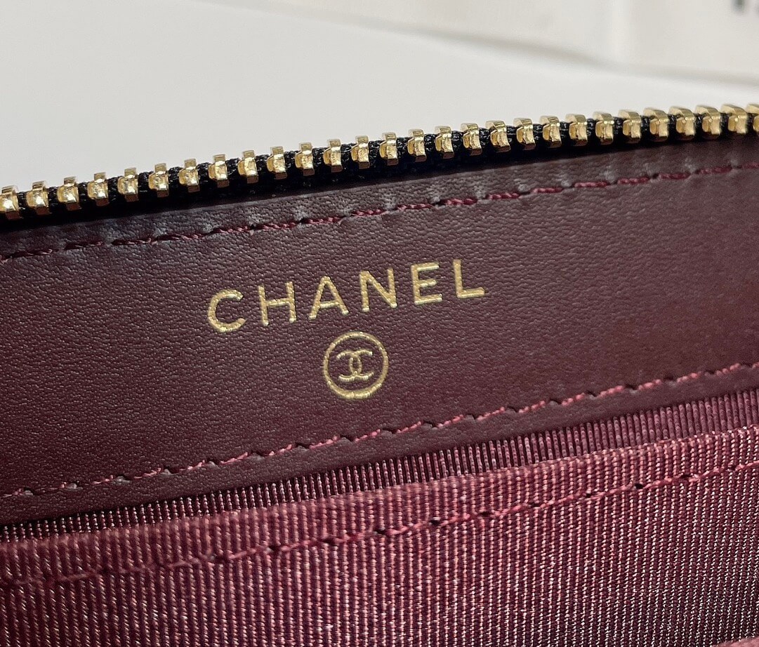 Chanel Classic Zipper Coin Wallet - Image 6