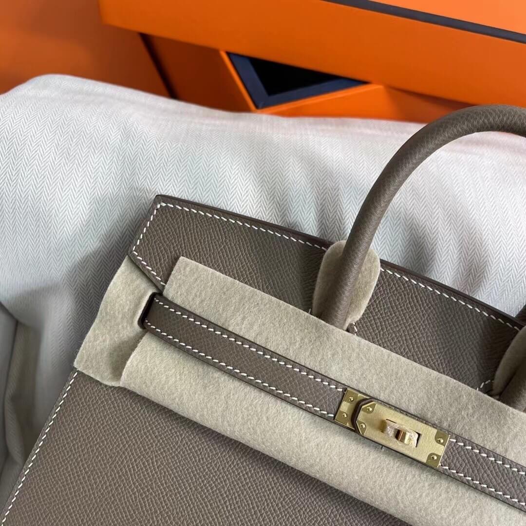 Etoupe Hermes Birkin 25 Sellier (High-end Grade) - Image 6
