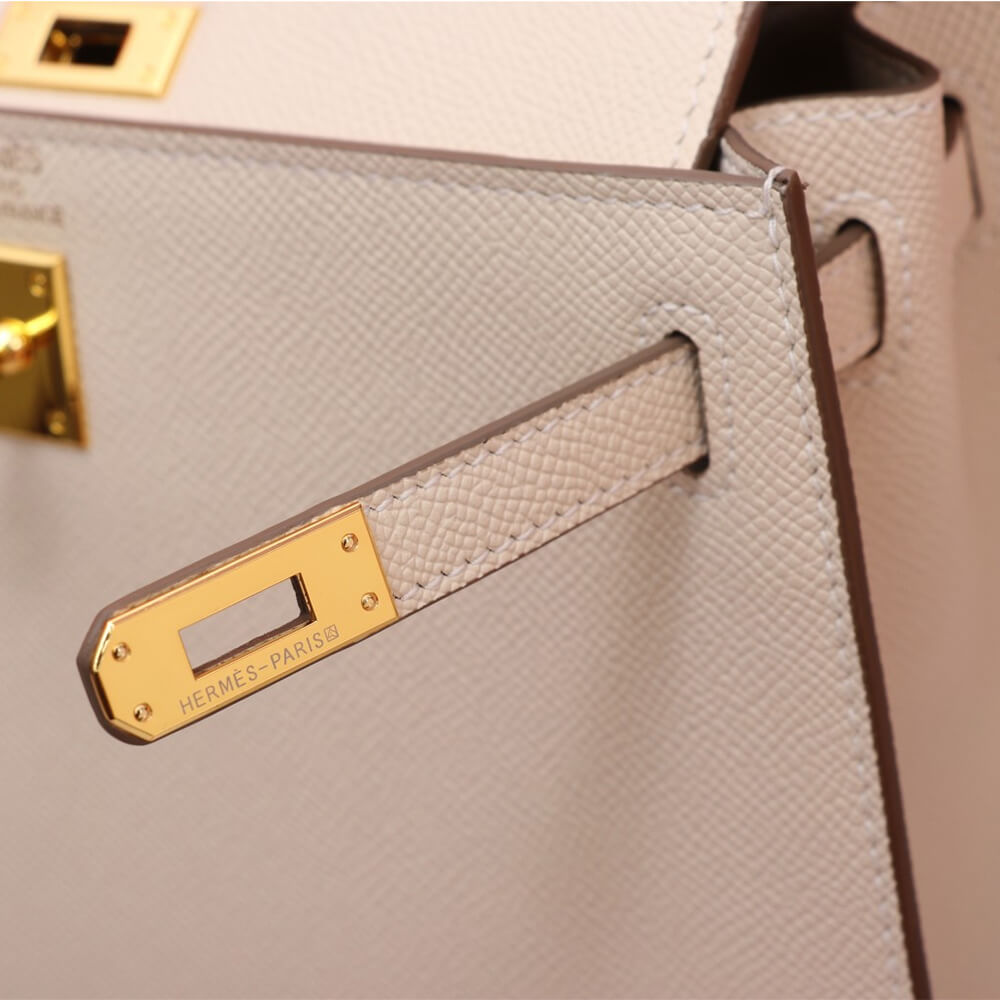 Cheese white Hermes Kelly 25 - Image 6