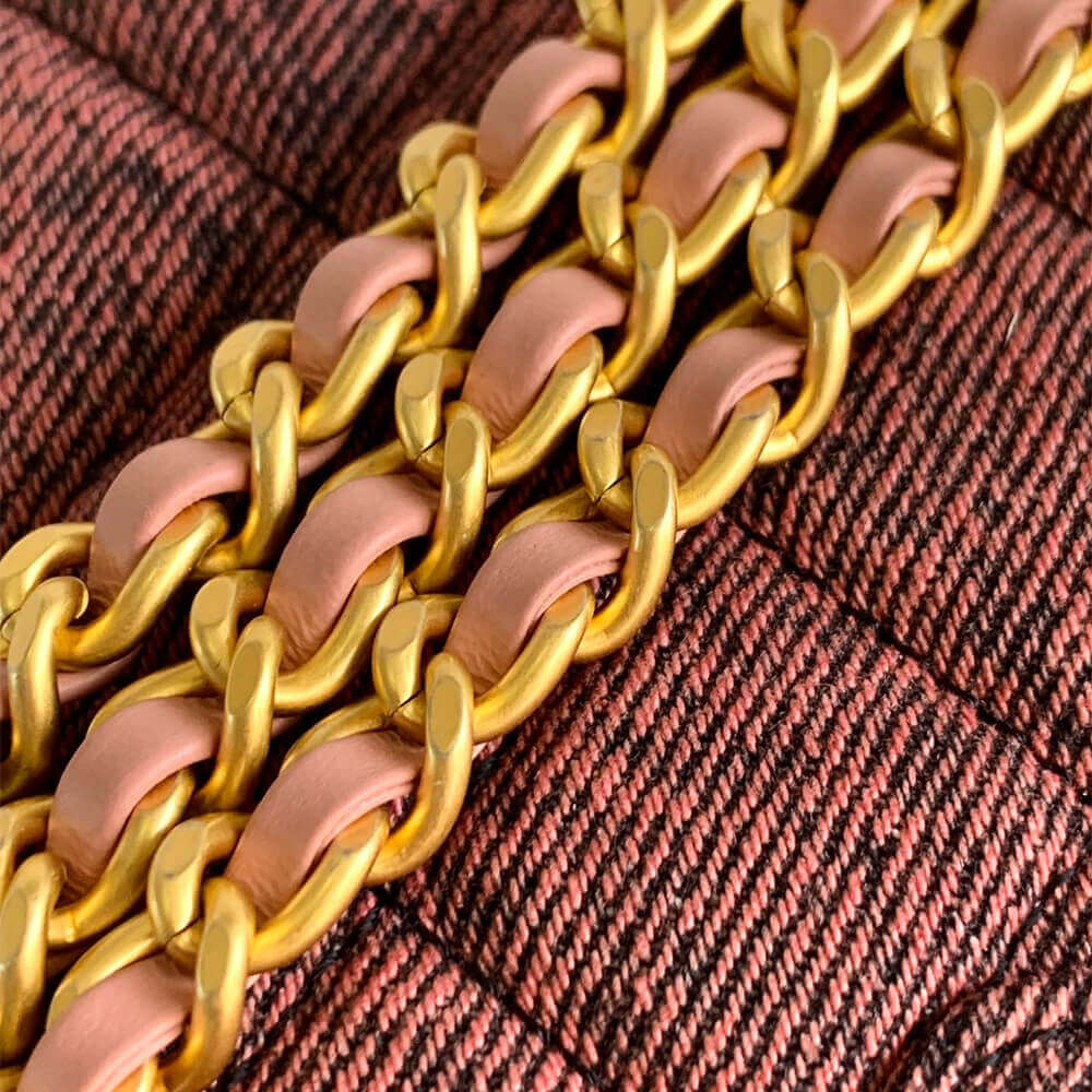 Orange & Black Chanel Mini Shopping Bag (high-end grade) - Image 6