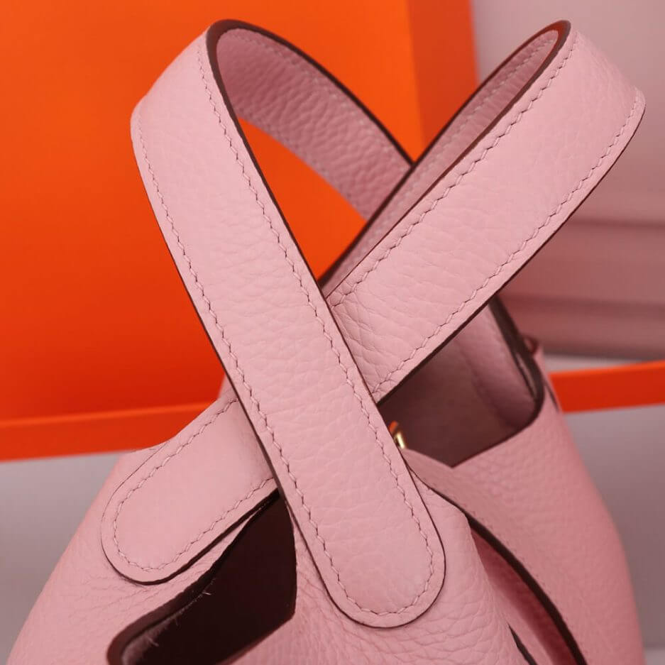 Pink Hermes Picotin Lock 22 bag (high-end grade) - Image 5