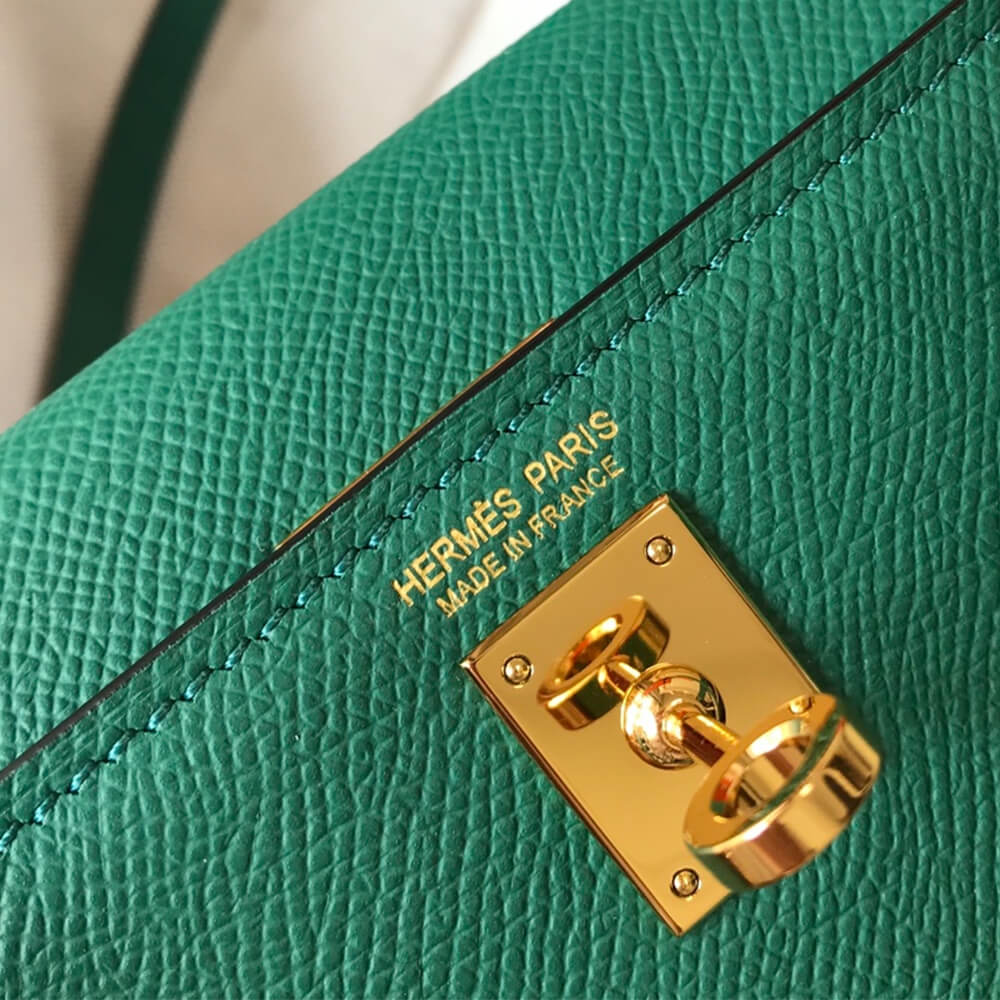 Green Hermes Mini Kelly II (High-end Grade) - Image 7