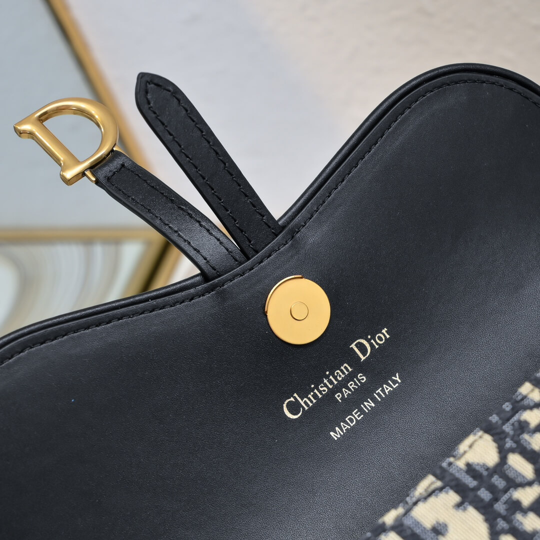 Dior Saddle Pouch with Chain - Image 7