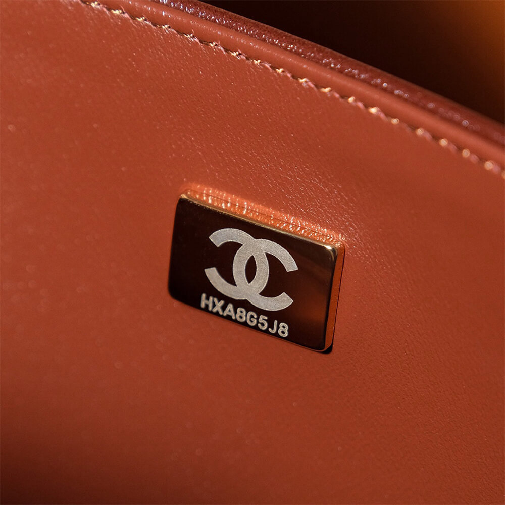 Brown CHANEL CLASSIC 11.12 HANDBAG (high-end grade) - Image 7