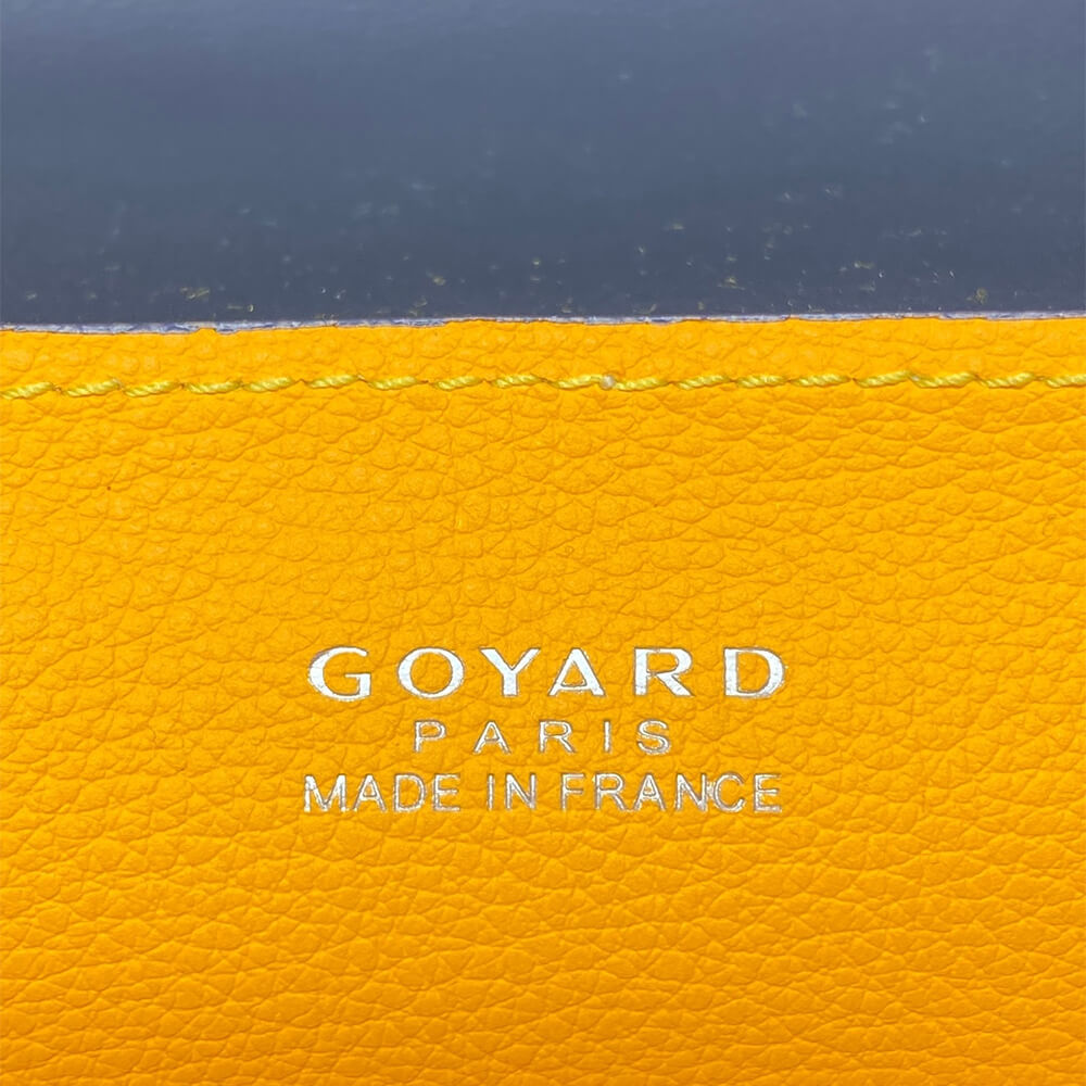 Navy Blue Goyard Saigon Souple Mini Bag - Image 7