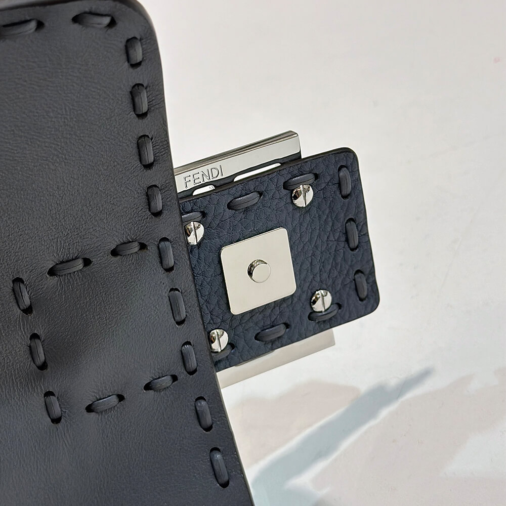 Gray blue Fendi Mini Baguette - Image 7