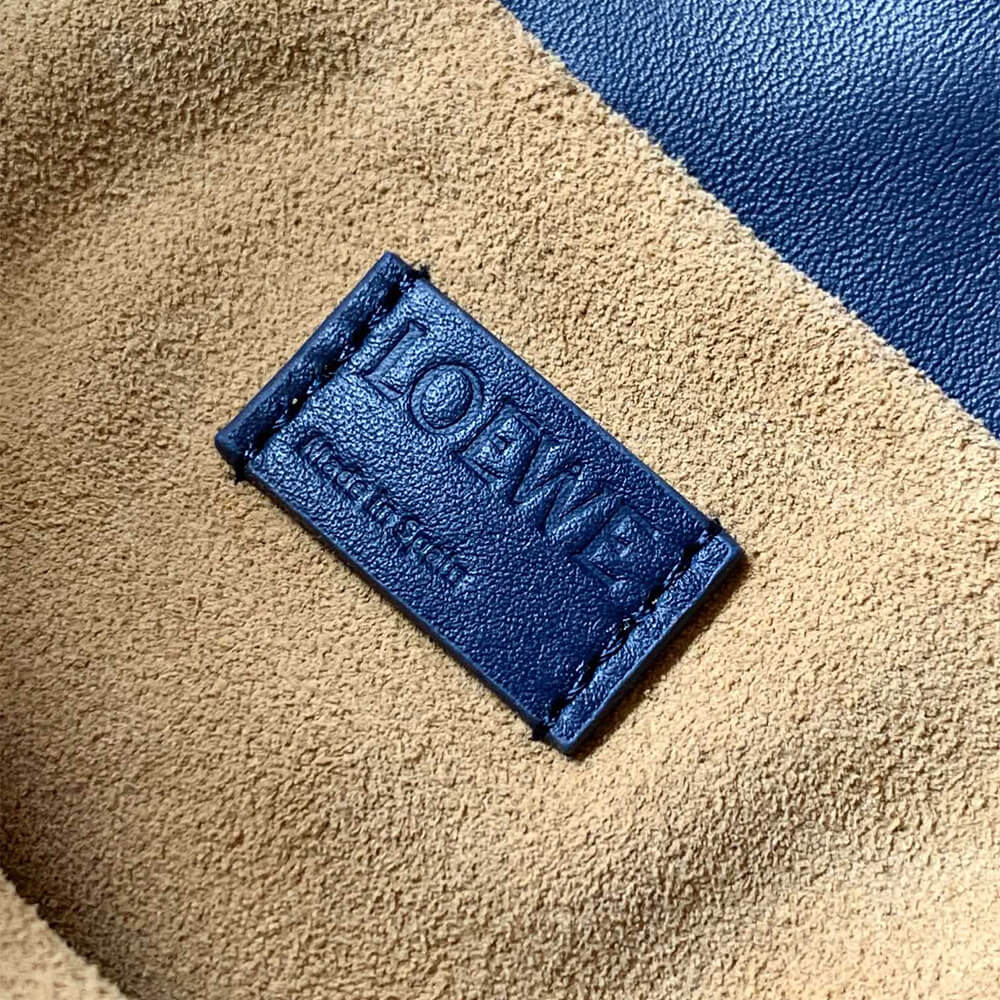 Blue LOEWE Medium Flamenco clutch in nappa calfskin (HIGH-END GRADE) - Image 7