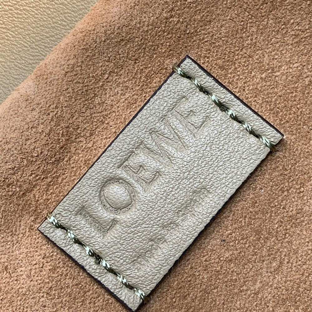 Clay Green LOEWE Medium Flamenco clutch in nappa calfskin (HIGH-END GRADE) - Image 7