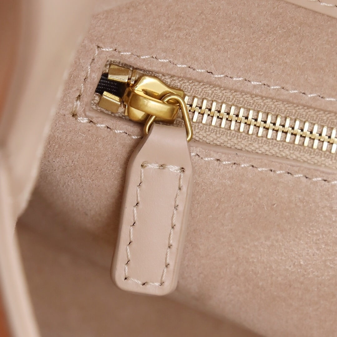 Rose Sand YSL LE 5 A 7 bag in smooth leather - Image 7