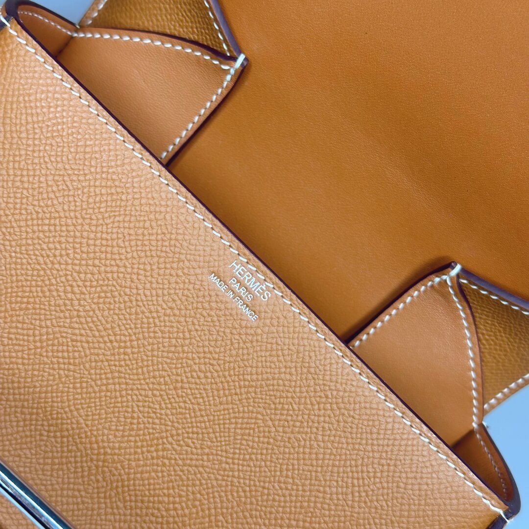 Gold Hermes Della Cavalleria mini bag II (High-end Grade) - Image 7