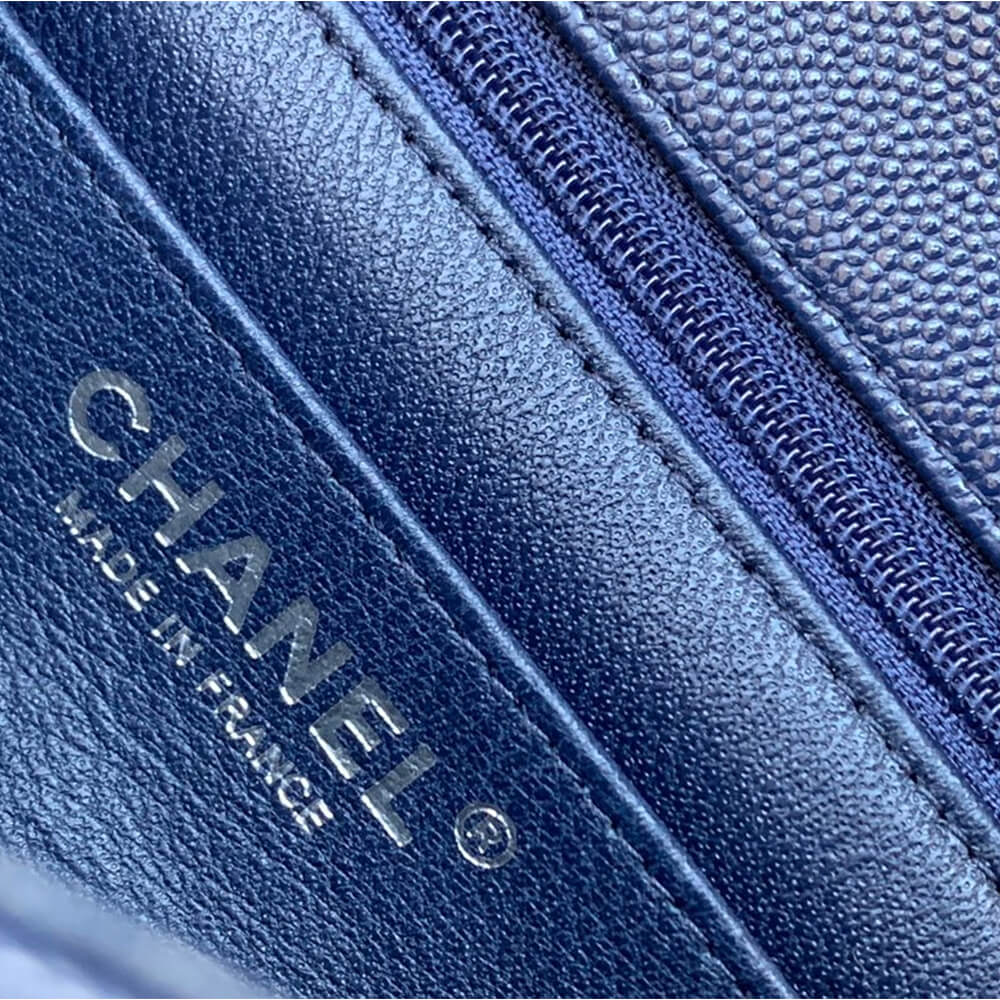 Blue Chanel MINI FLAP BAG (high-end grade) - Image 7