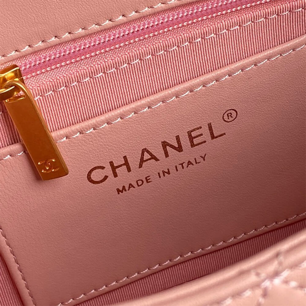 Pink CHANEL Small Flap Bag (high-end grade) - Image 7