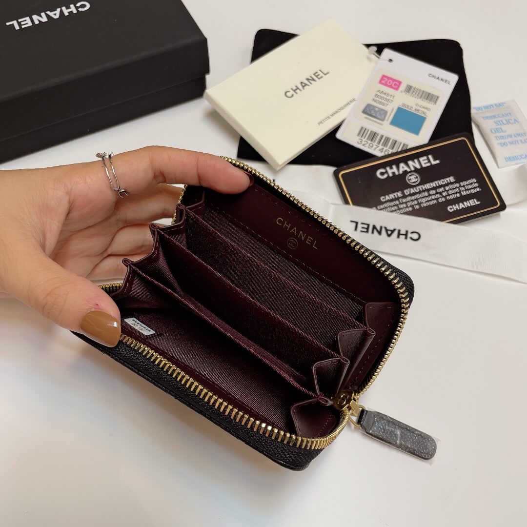 Chanel Classic Zipper Coin Wallet - Image 7