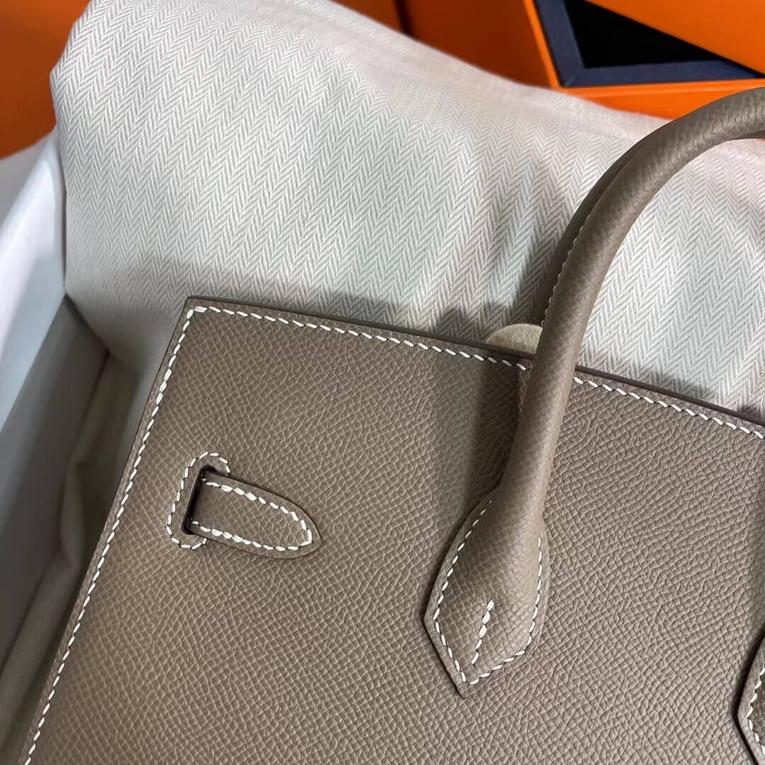 Etoupe Hermes Birkin 25 Sellier (High-end Grade) - Image 7