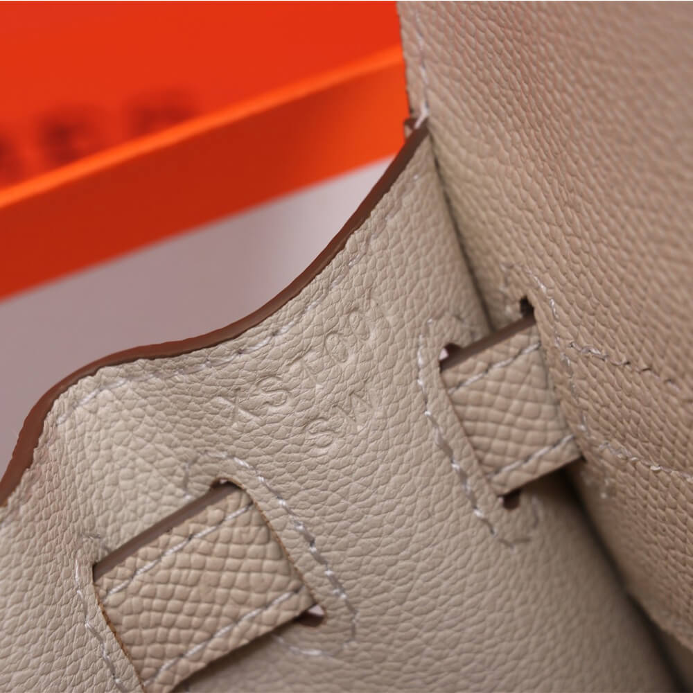 Cheese white Hermes Kelly 25 - Image 7