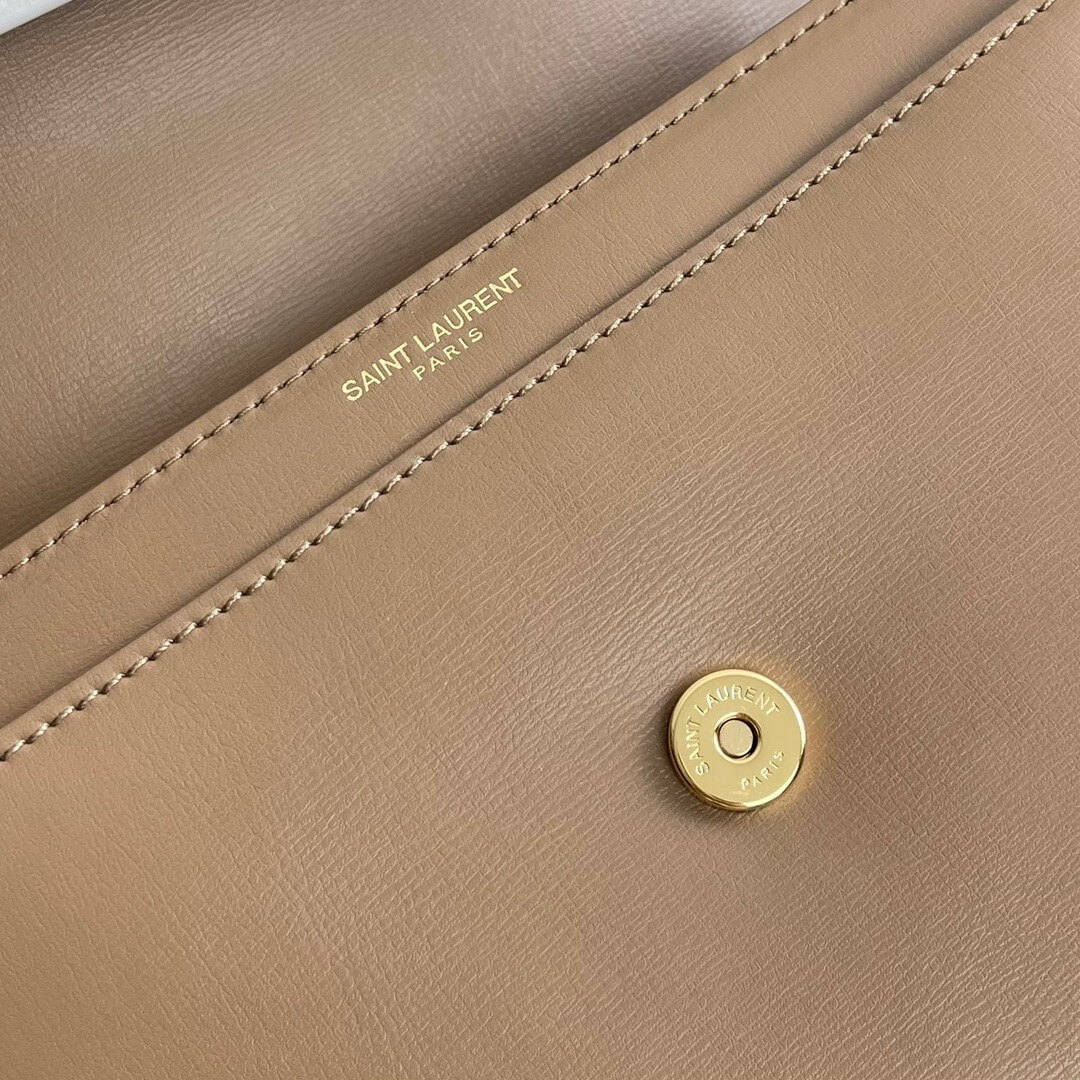 dark YSL sunset medium leather shoulder bag - Image 7