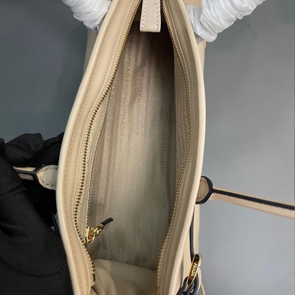 Travertine Prada Medium leather handbag (high-end grade) - Image 8