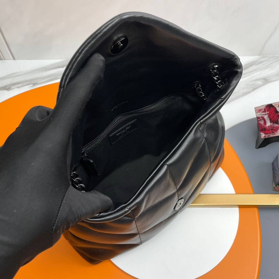 Black YSL PUFFER SMALL in Nappa leather - Image 8