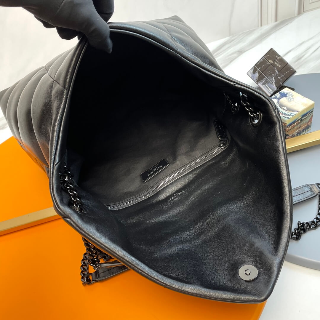 Black YSL PUFFER MEDIUM in Nappa leather - Image 8