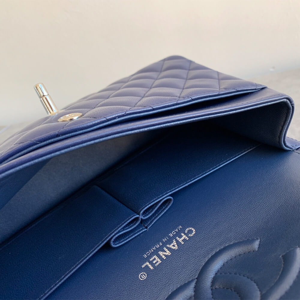 Dark Blue CHANEL CLASSIC 11.12 HANDBAG (high-end grade) - Image 8
