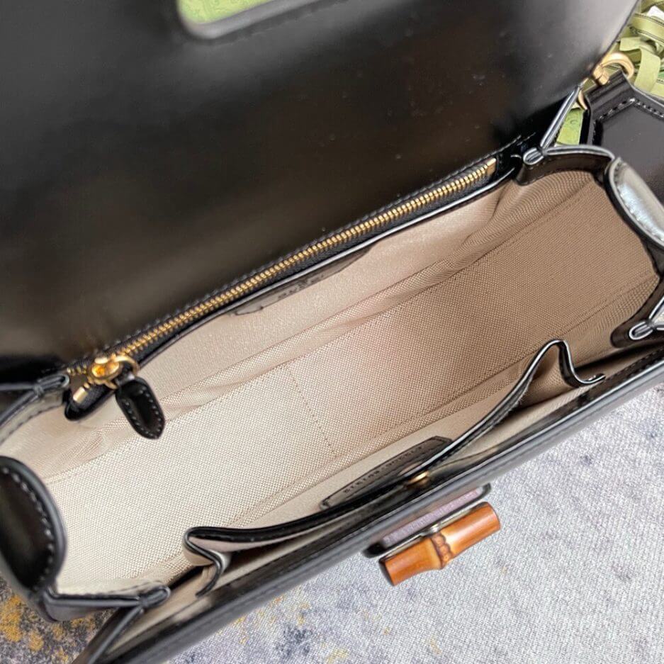 GUCCI BAMBOO 1947 JUMBO GG SMALL TOP HANDLE BAG - Image 8