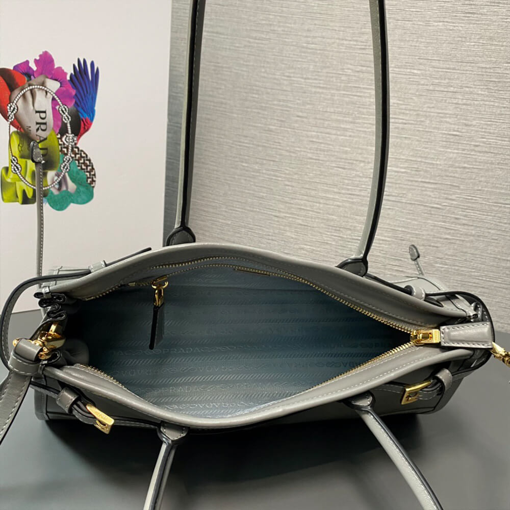 Grey Prada Medium leather handbag (high-end grade) - Image 8