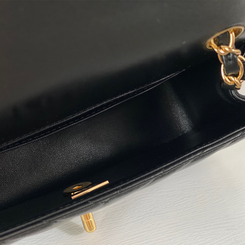 Black Chanel Mini Flap Bag (high-end grade) - Image 8
