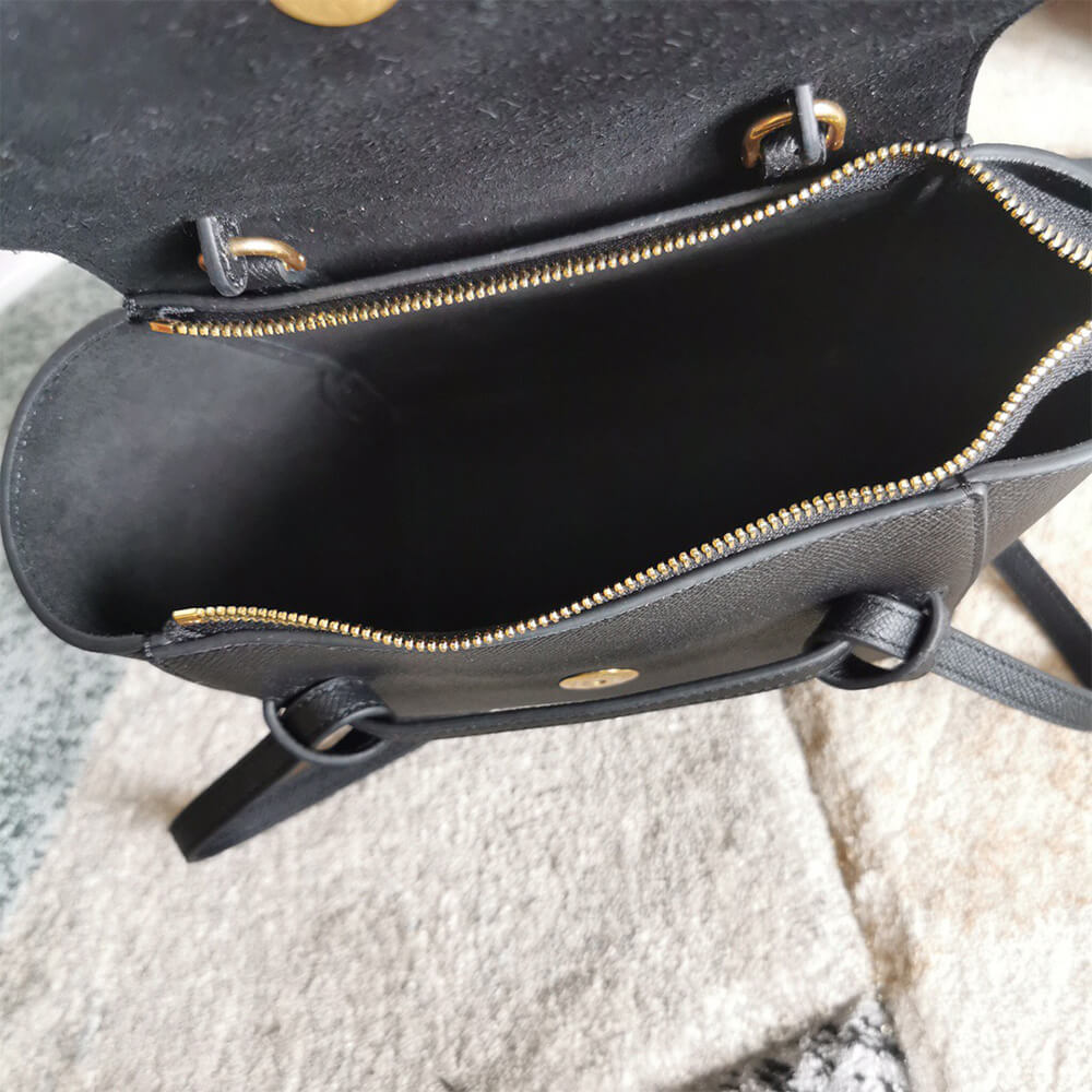 Black CELINE NANO BELT BAG - Image 8