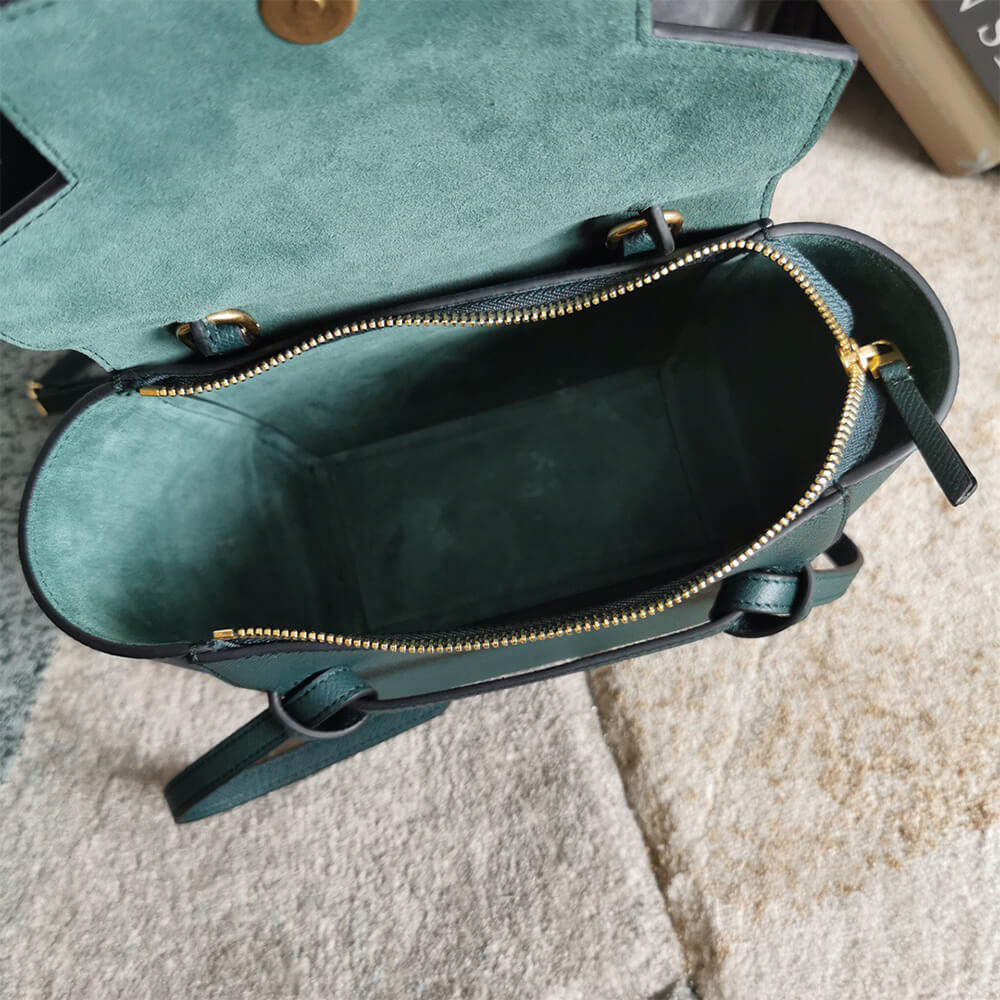 Prussian Blue CELINE NANO BELT BAG - Image 8