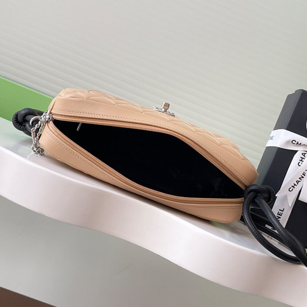 Beige & Black Chanel Cambon Camera Bag (high-end grade) - Image 8