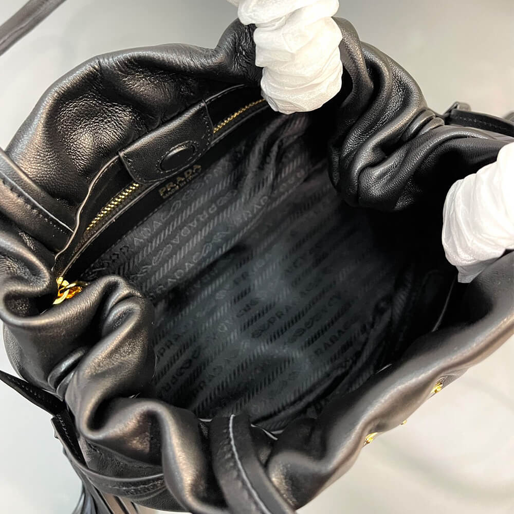 Black Prada Nappa leather shoulder Bag - Image 8