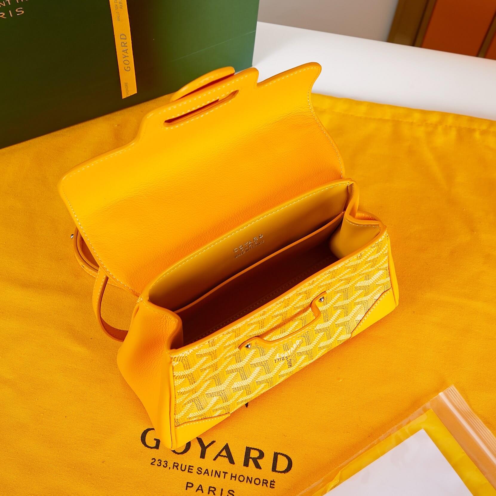 Yellow Goyard Saigon Souple Mini Bag - Image 8