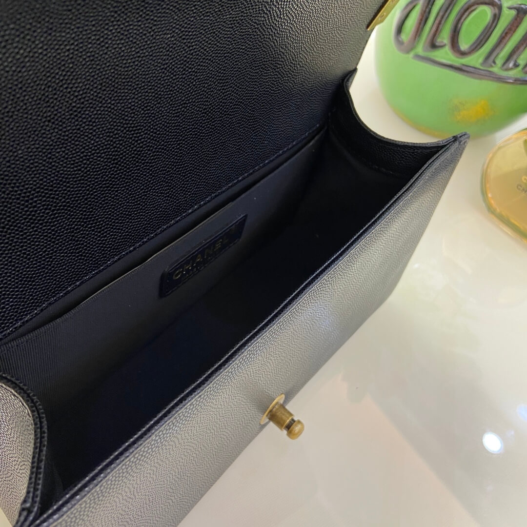 Blue BOY CHANEL Handbag (high-end grade) - Image 8