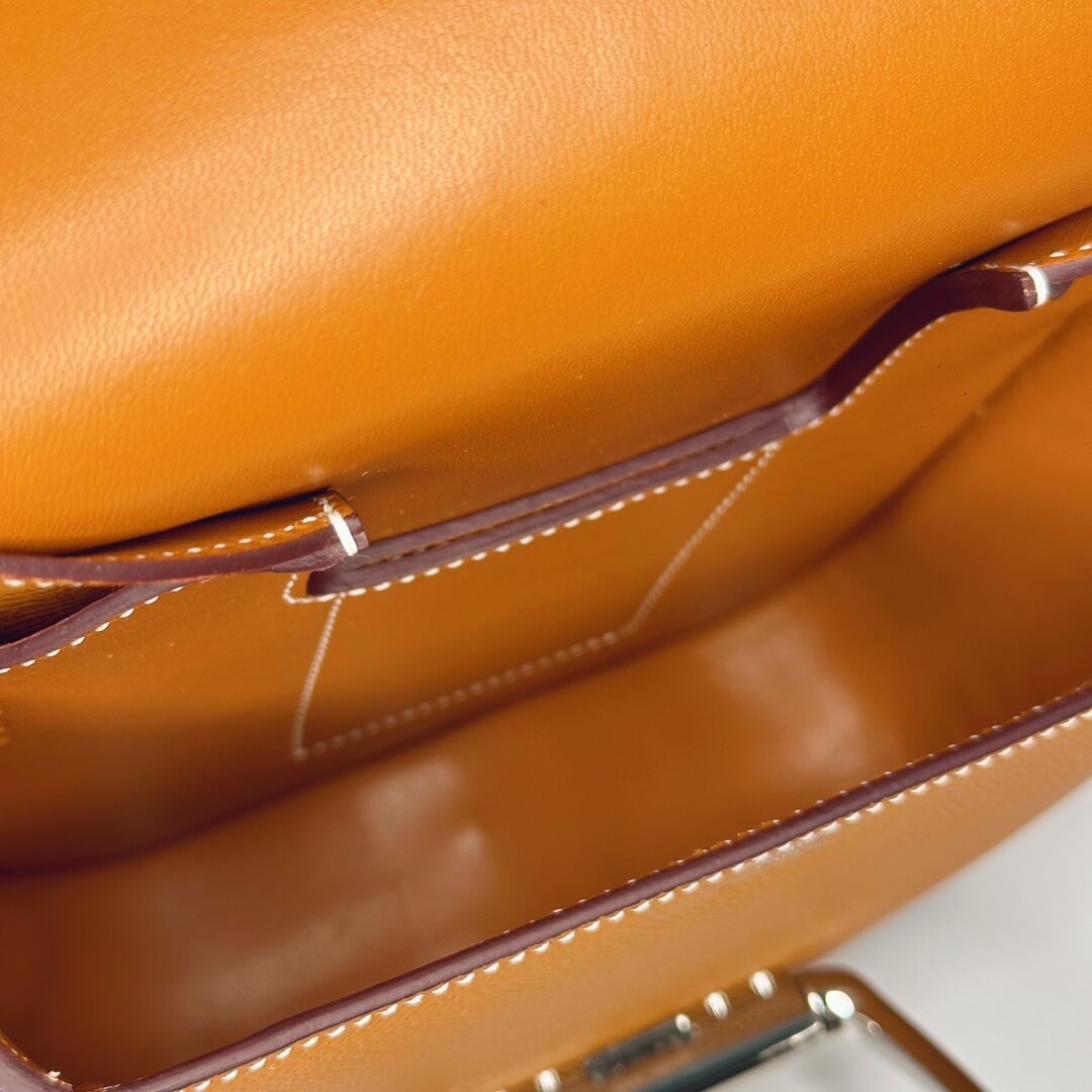 Gold Hermes Della Cavalleria mini bag II (High-end Grade) - Image 8