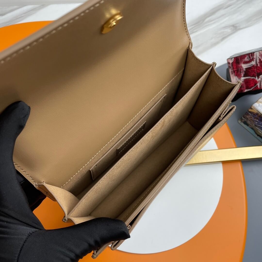 dark YSL sunset medium leather shoulder bag - Image 8