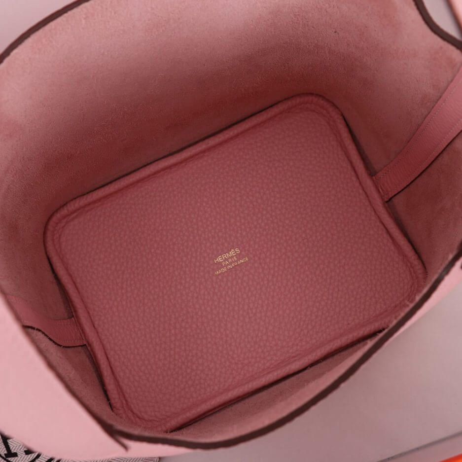 Pink Hermes Picotin Lock 22 bag (high-end grade) - Image 7