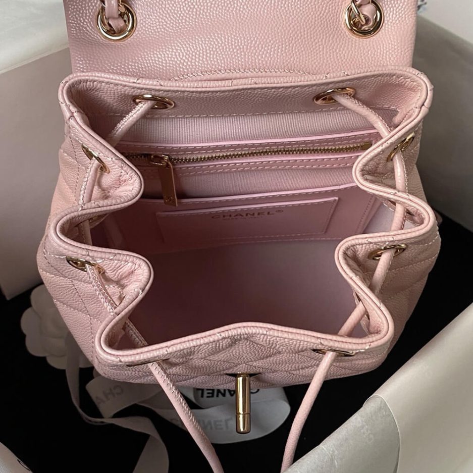 Light Pink CHANEL BACKPACK (high-end grade) - Image 8