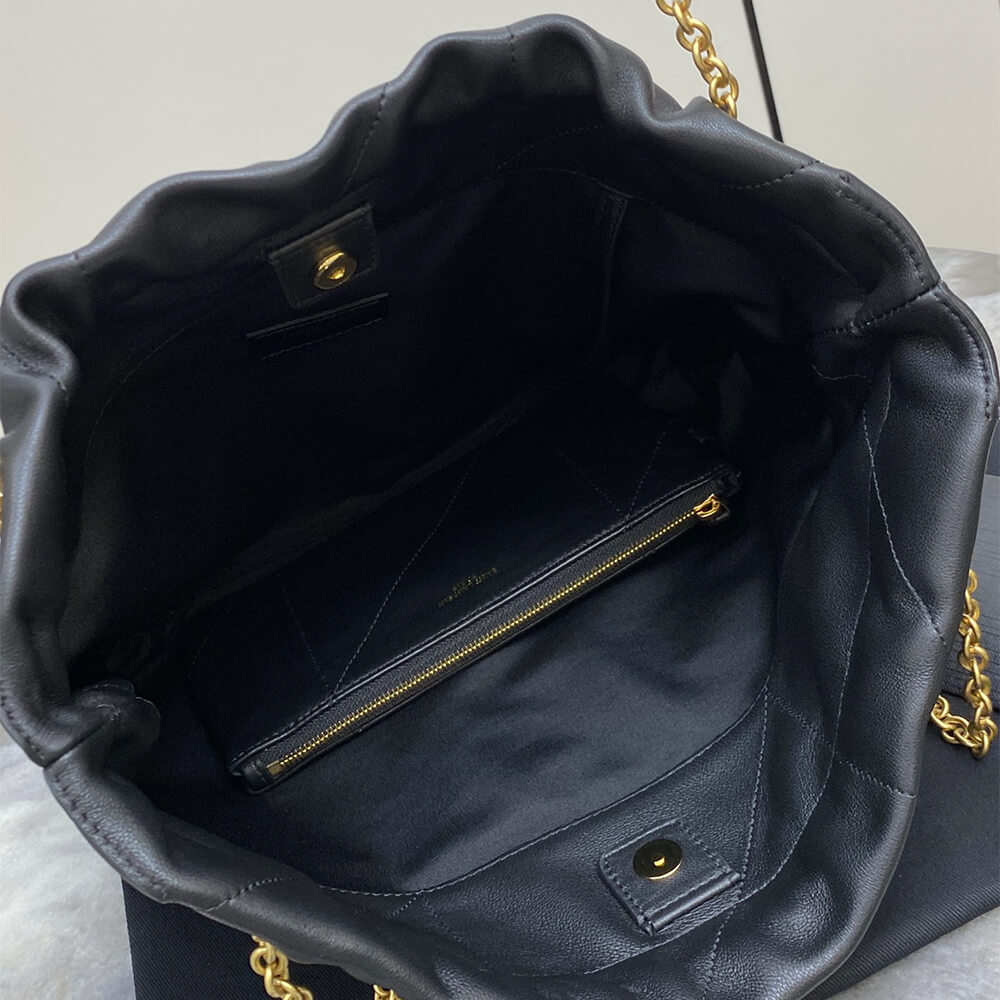 Black YSL JAMIE 4.3 POCHON in lambskin - Image 8