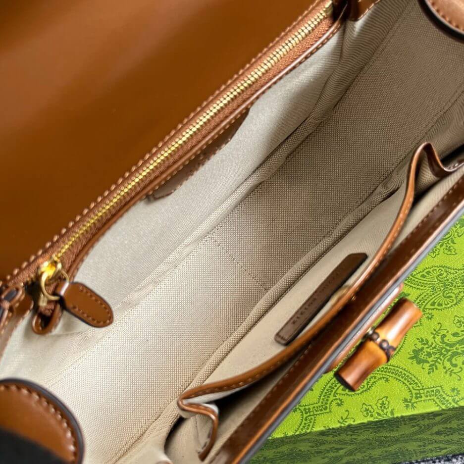 GUCCI BAMBOO 1947 MEDIUM TOP HANDLE BAG - Image 8