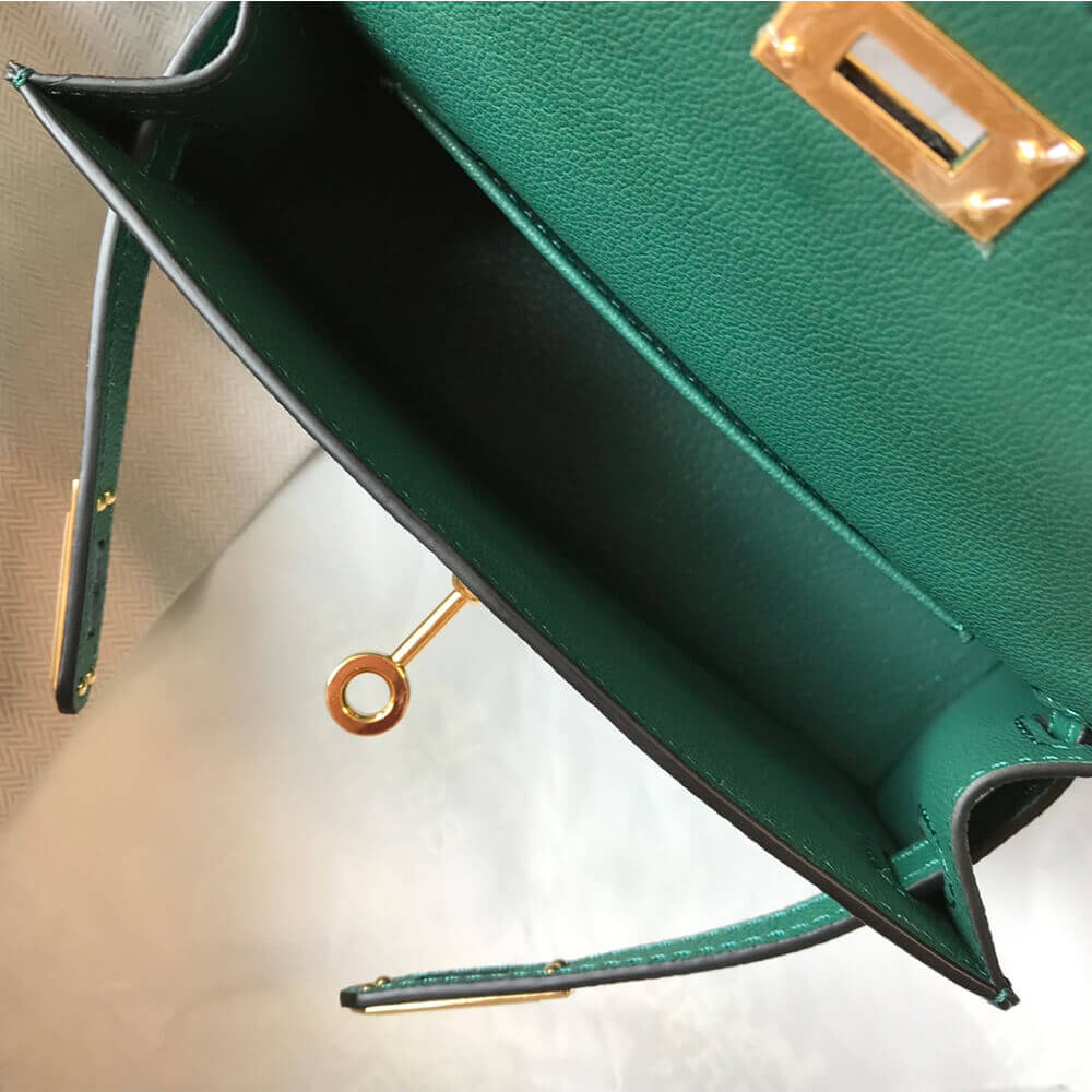 Green Hermes Mini Kelly II (High-end Grade) - Image 8